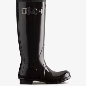 Hunter tall gloss rain boots